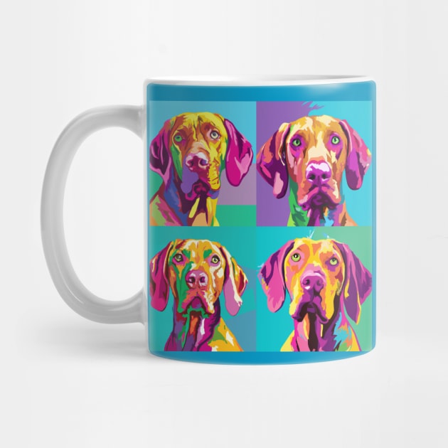 Vizsla Pop Art - Dog Lover Gifts by PawPopArt